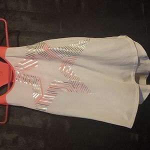 Gap fit size XXL white built in sports bra tank